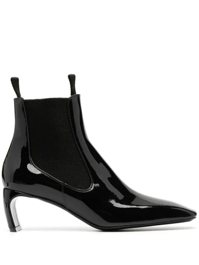 Shop Lanvin J Ankle Boots In Black