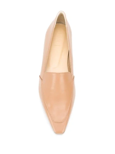 Shop Aeyde Aurora Flat Loafers In Neutrals