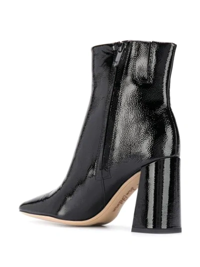 Shop Sam Edelman Codie Patent-leather Ankle Boot In Black