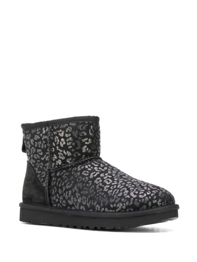 Shop Ugg Leopard Print Ankle Boots In Black