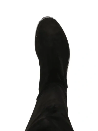 Shop Agl Attilio Giusti Leombruni Panelled Knee-high Boots In Black