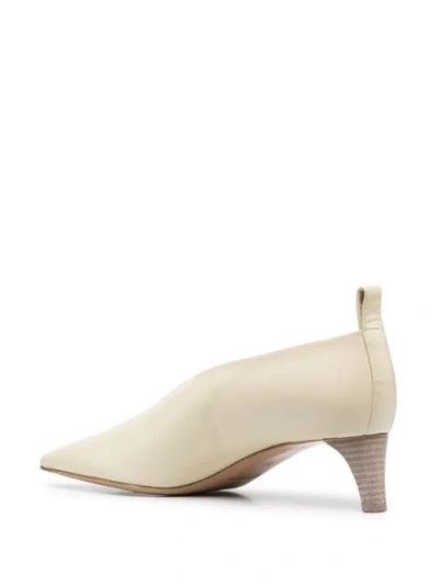 Shop Jil Sander 50mm Pointed Pumps In Neutrals