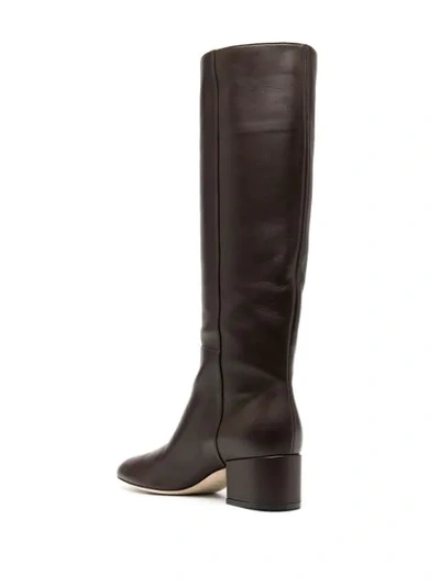 Shop Sergio Rossi Knee-high Boots In Brown