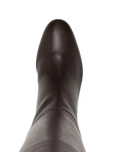 Shop Sergio Rossi Knee-high Boots In Brown