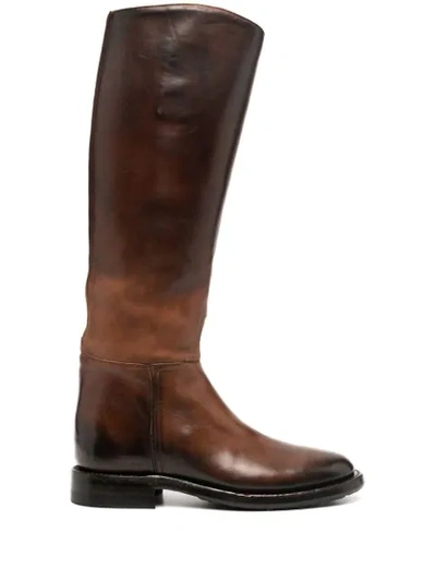 Shop Silvano Sassetti Knee-length Boots In Brown