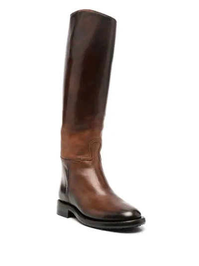 Shop Silvano Sassetti Knee-length Boots In Brown