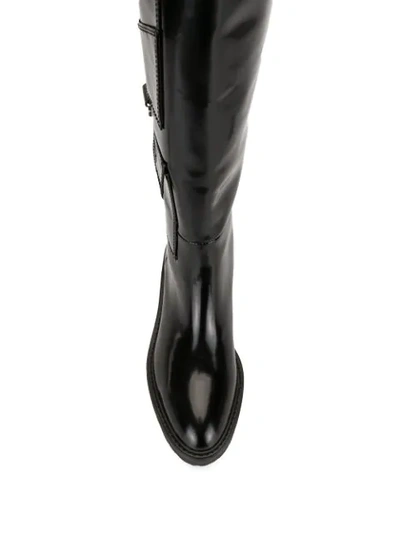 Shop Senso Mikki Ii Leather Boots In Black