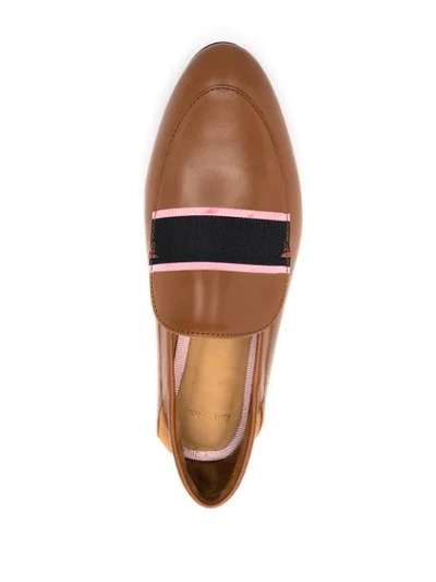 Shop Paul Smith Slip-on Leather Loafers In Brown