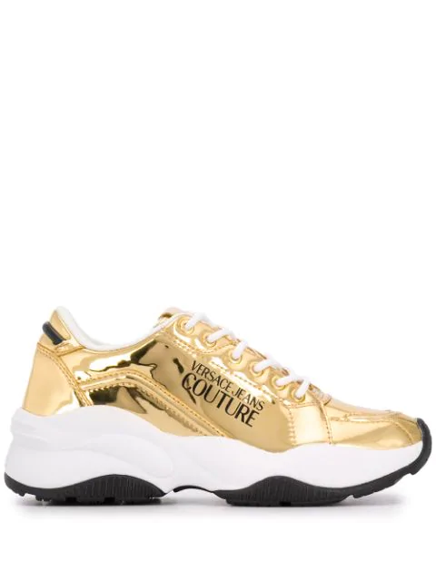 versace gold shoes