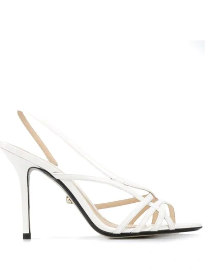 Shop Alevì Tiffany 90mm Sandals In White