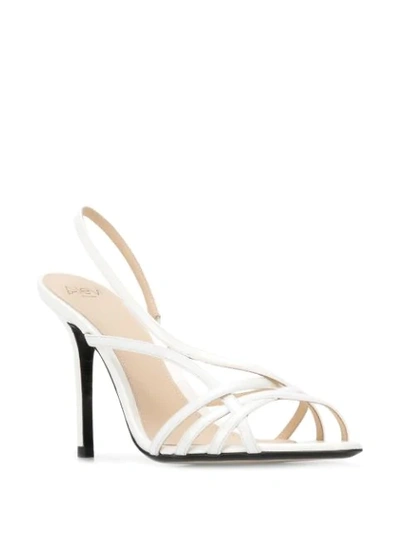 Shop Alevì Tiffany 90mm Sandals In White