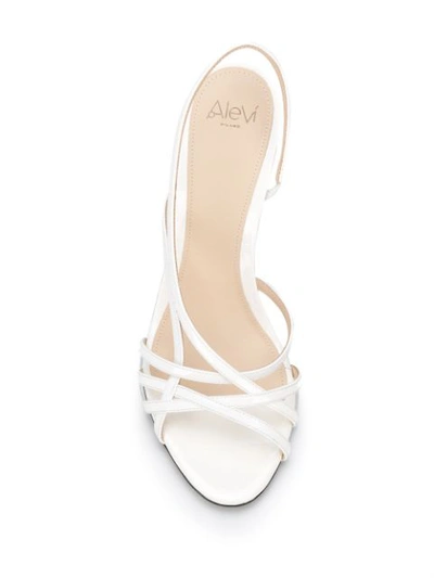 Shop Alevì Tiffany 90mm Sandals In White