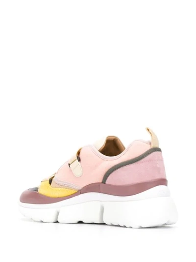 Shop Chloé Sonnie Low-top Sneakers In Pink