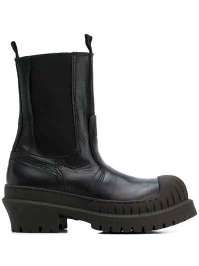 Shop Acne Studios Chunky Sole Ankle Boots In Black