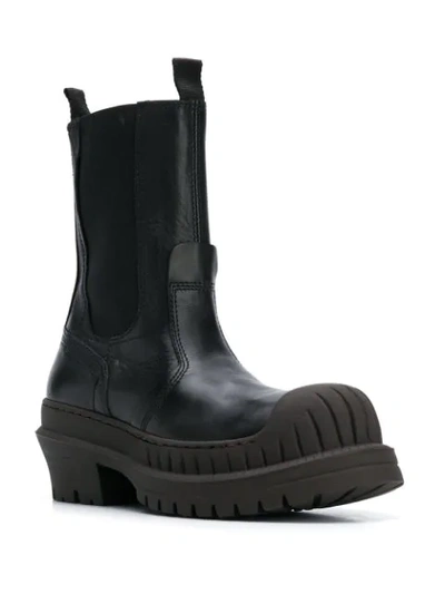 Shop Acne Studios Chunky Sole Ankle Boots In Black