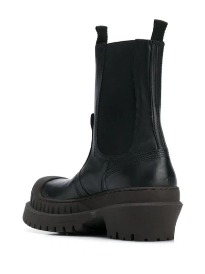 Shop Acne Studios Chunky Sole Ankle Boots In Black