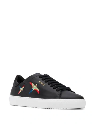 Shop Axel Arigato Embroidered Birds Sneakers In Black