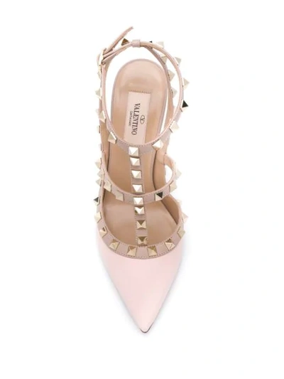 Valentino Rockstud 110mm Pumps In Pink