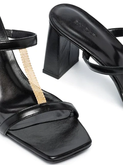 Shop By Far Chloe 80mm Sandals In Black