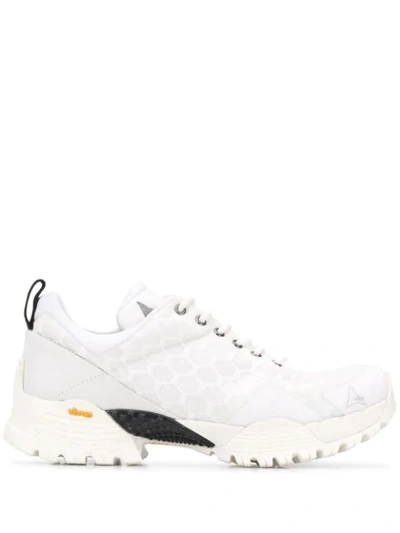 Shop Roa Chunky Low Top Sneakers In White