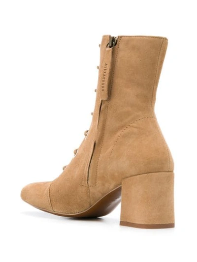 Shop Alexa Chung Fach Lace-up Ankle Boots In Brown