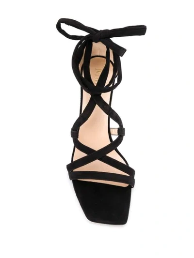 Shop Mulberry Keeley Strappy Sandals In Black
