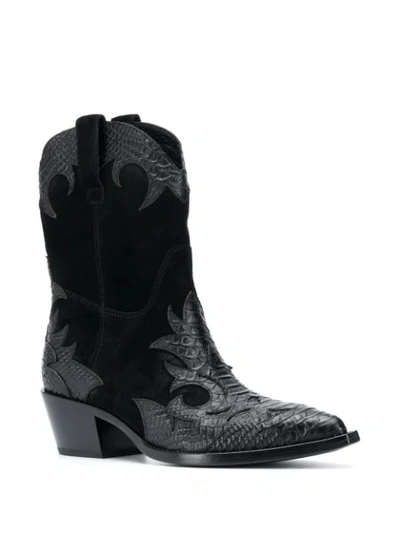 Shop Ash Desperado Boots In Black