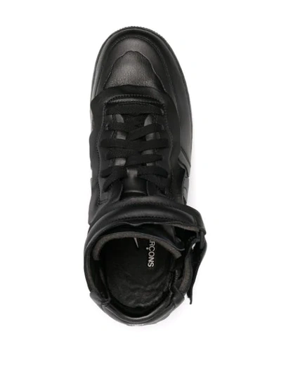 Shop Nike X Comme Des Garçons Air Force 1 Mid Sneakers In 1black