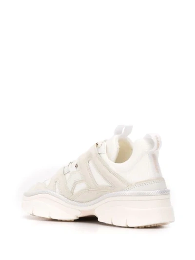 Shop Isabel Marant Kindsay Lace-up Sneakers In White