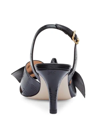 Shop Fendi Ffreedom Karligraphy Motif Slingback Sandals In Black