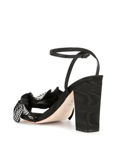 Shop Loeffler Randall Savannah Crystal-embellished Sandals In Black