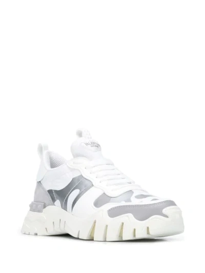 Shop Valentino Rockrunner Plus Low-top Sneakers In White