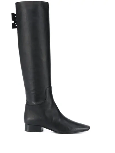 Shop Off-white Knee-length Boots In Black