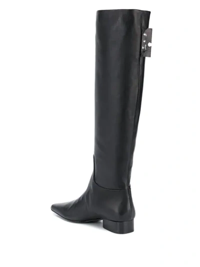 Shop Off-white Knee-length Boots In Black