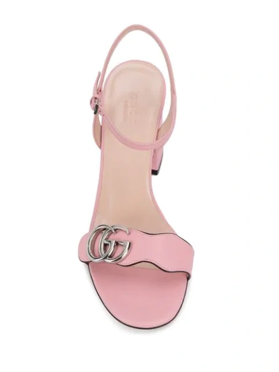 Shop Gucci Gg Marmont Sandals In Pink
