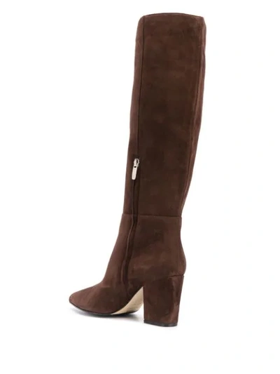 Shop Sergio Rossi Caz Knee-high Boots In Brown