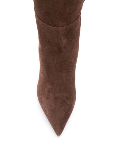 Shop Sergio Rossi Caz Knee-high Boots In Brown