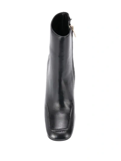 Shop Dorateymur Retox Block Heel Ankle Boots In Black
