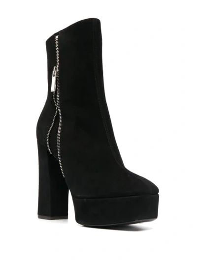 Shop Giuseppe Zanotti Zipped Platform Boots In Black