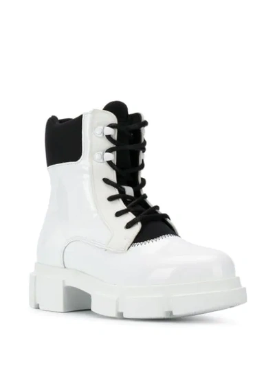 Shop Joshua Sanders Velar Lace-up Boots In White