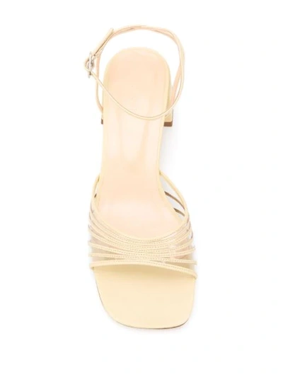 Shop By Far Anna 45mm Sandals In Neutrals