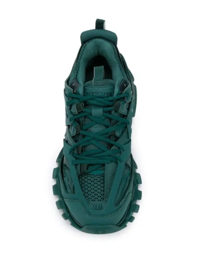 Shop Balenciaga Track Low-top Sneakers In Green