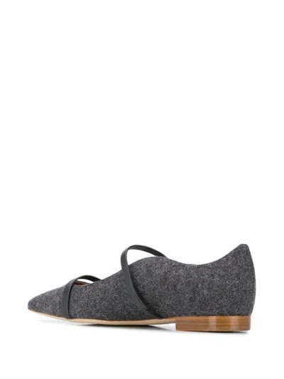 Shop Malone Souliers Maureen Flat Pumps In Grey