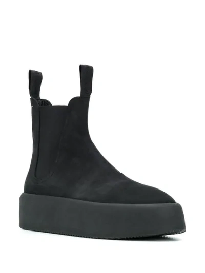 Shop Mm6 Maison Margiela Chelsea Flatform Boots In Black