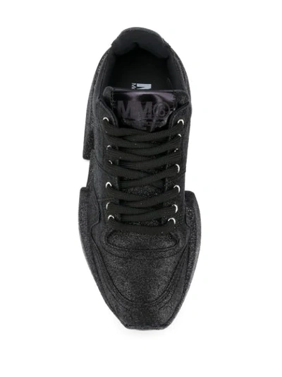 Shop Mm6 Maison Margiela Glitter Chunky Sole Sneakers In T8013