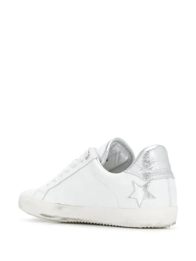 Shop Zadig & Voltaire Used Stars Sneakers In White