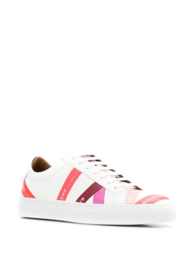 Shop Givenchy Logo Tape Low-top Sneakers In White