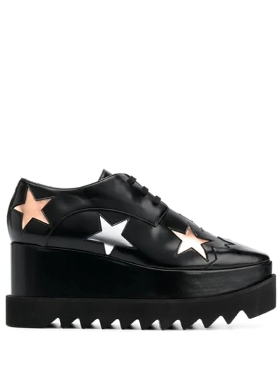 Shop Stella Mccartney Elyse Star Platform Shoes In Black