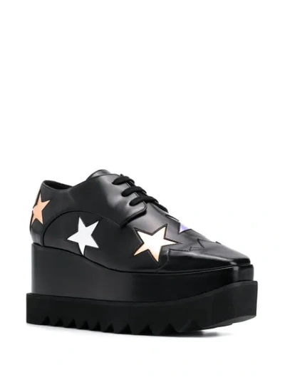 Shop Stella Mccartney Elyse Star Platform Shoes In Black