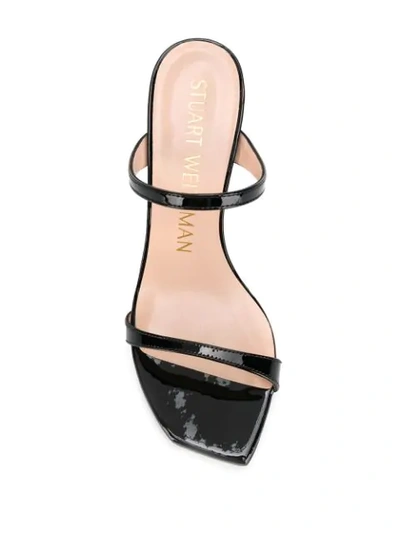 Shop Stuart Weitzman Aleena 75 Sandals In Black